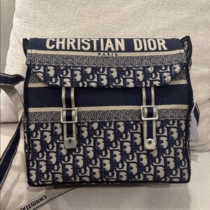 Dior Black and Cream Book Bag